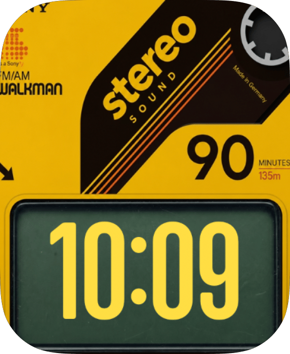 Yellow Stereo Cassette