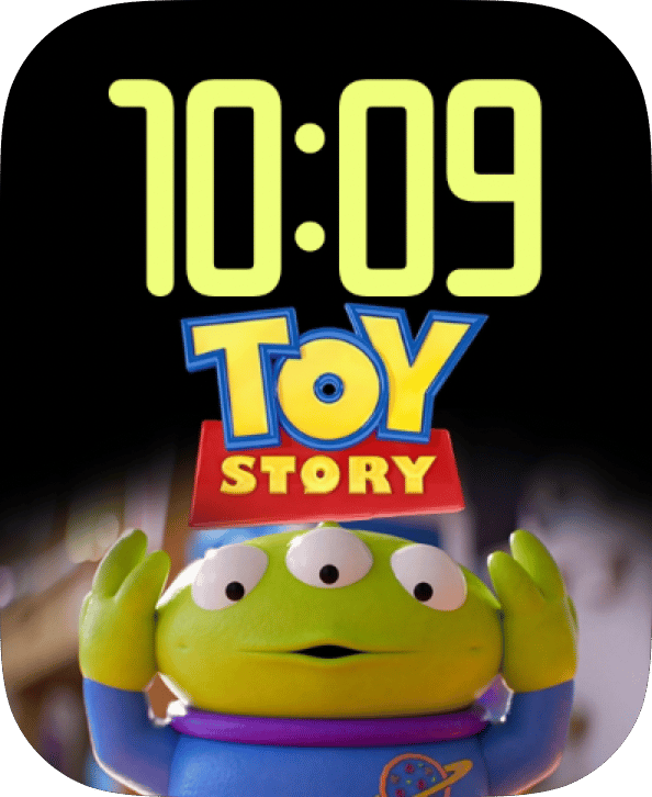 Alien Awe watch face preview image for Apple Watch