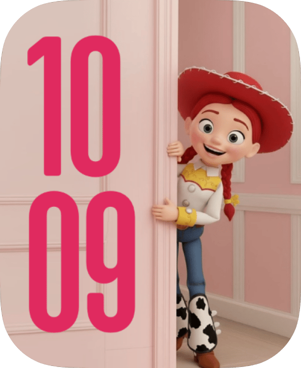 Cowgirl Peek watch face preview image for Apple Watch