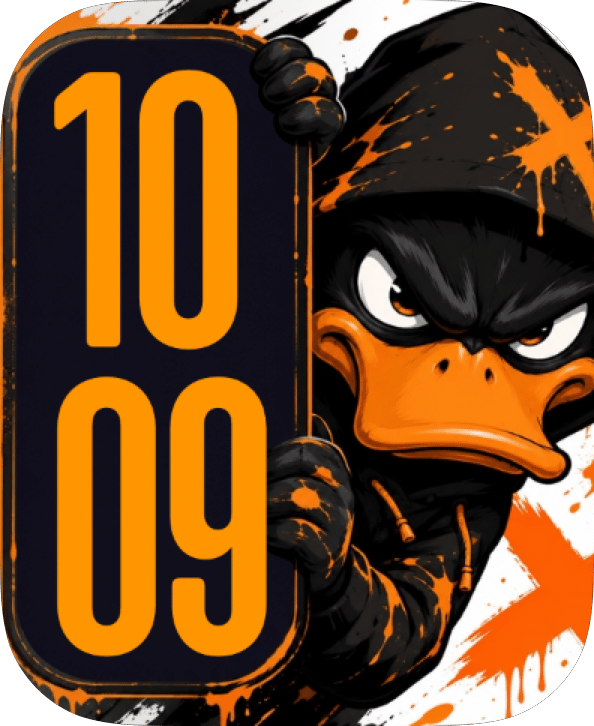 Duck Trouble watch face preview image for Apple Watch