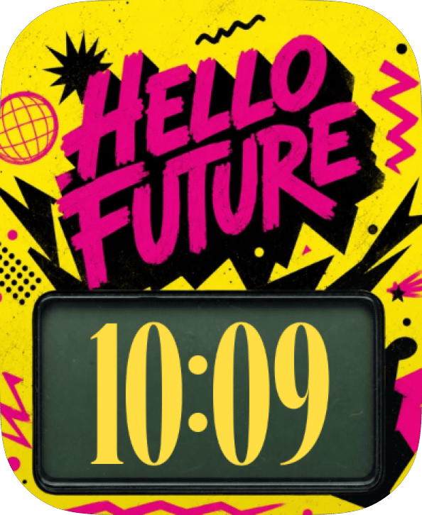 Future Pop watch face preview image for Apple Watch