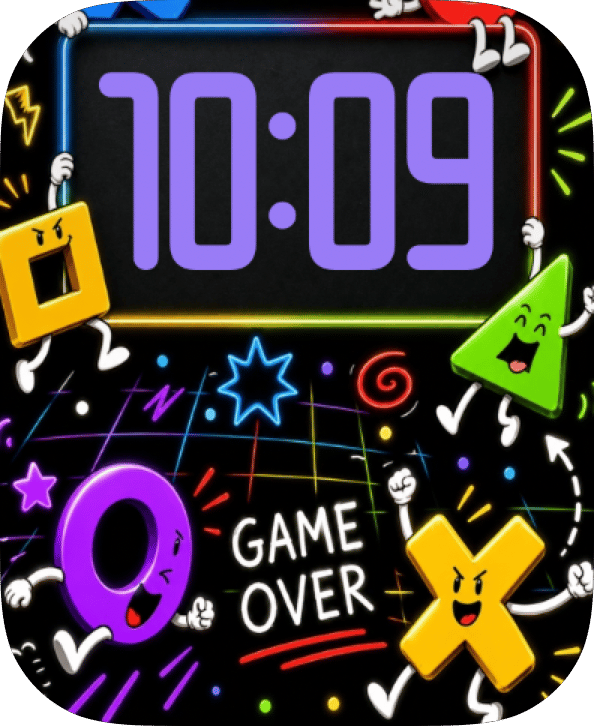Game Over watch face preview image for Apple Watch