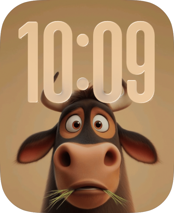 Gentle Grazer watch face preview image for Apple Watch