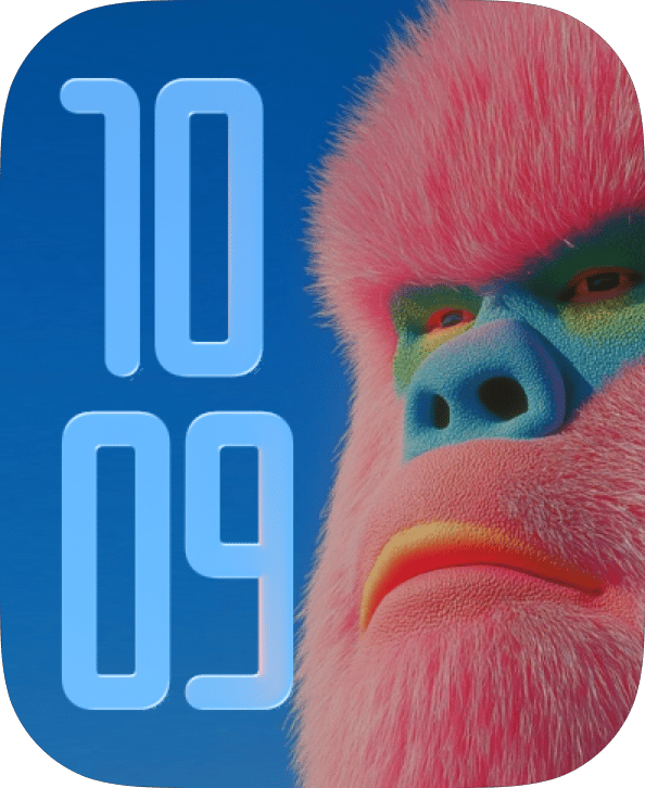 Gorilla Glare watch face preview image for Apple Watch