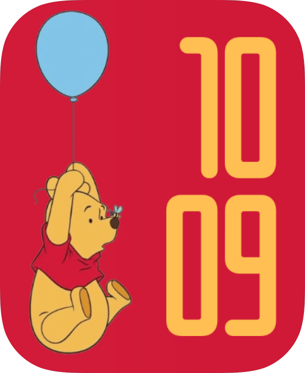 Honey Balloon watch face preview image for Apple Watch