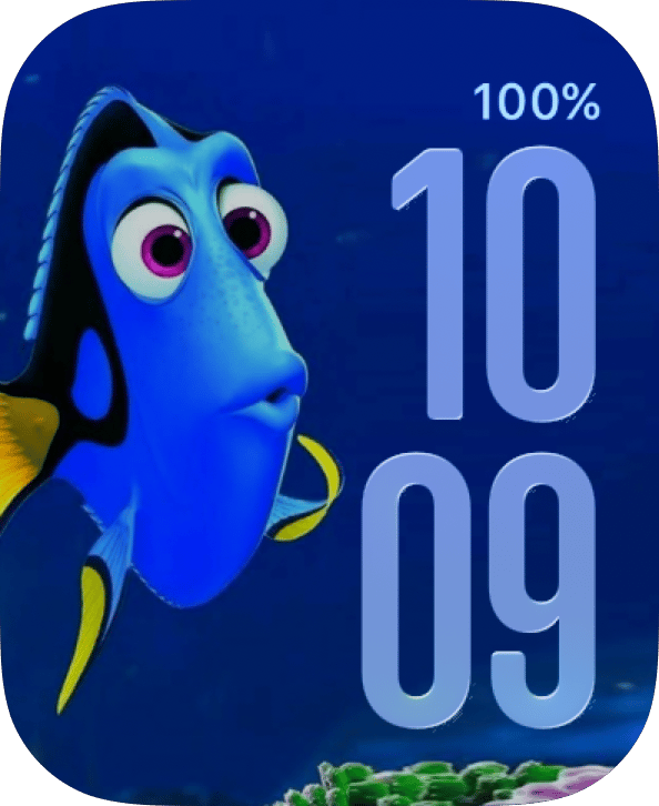 Keep Swimming watch face preview image for Apple Watch