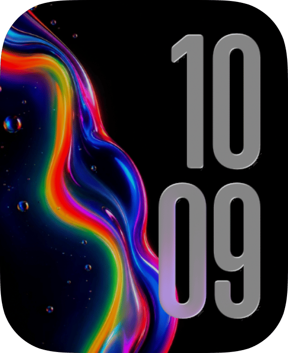 Liquid Prism watch face preview image for Apple Watch