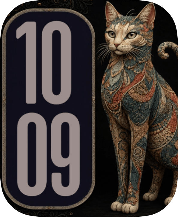 Mosaic Cat watch face preview image for Apple Watch