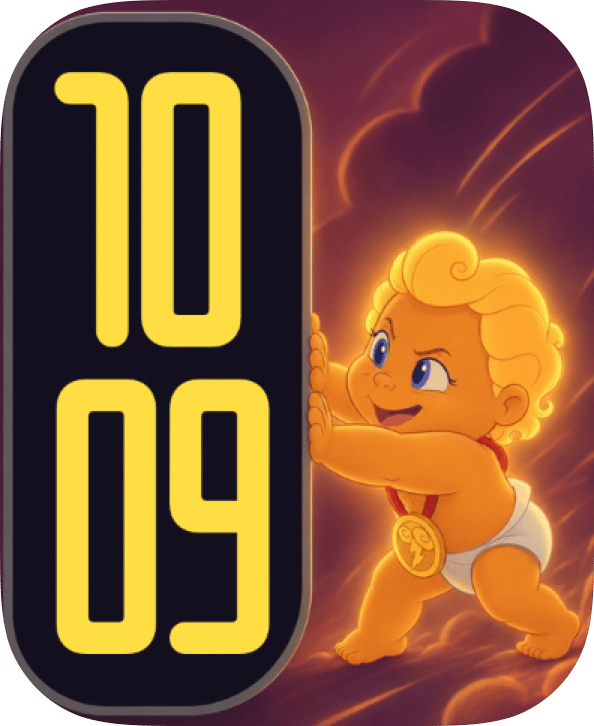 Olympian Glow watch face preview image for Apple Watch