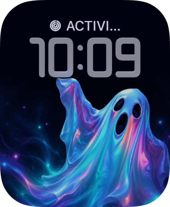Prism Ghost watch face preview image for Apple Watch
