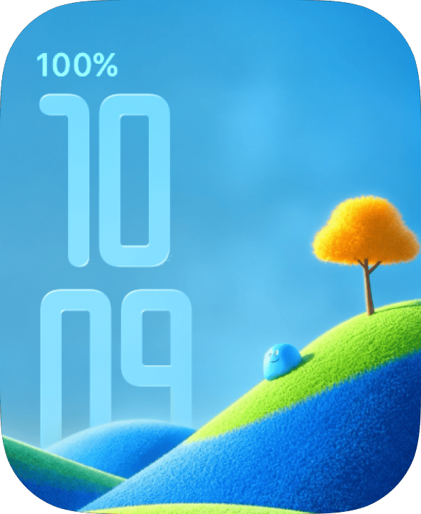 Sunny Hills watch face preview image for Apple Watch