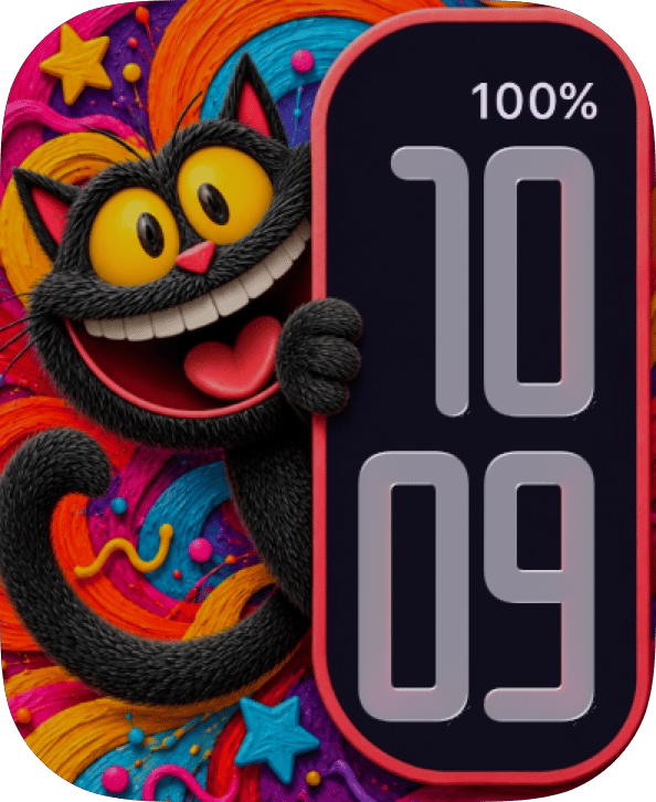 Wild Grin watch face preview for Apple Watch