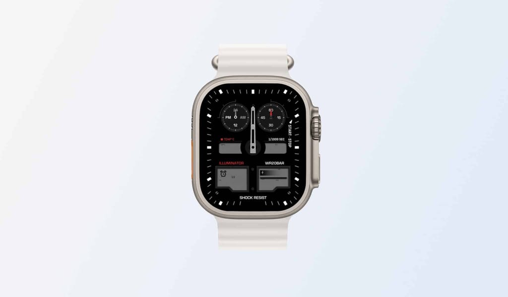 多機能特徴を持つ素晴らしいシチズン風Appleウォッチフェイス。 