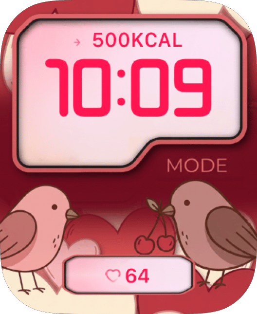 Cherry Lovebirds Face