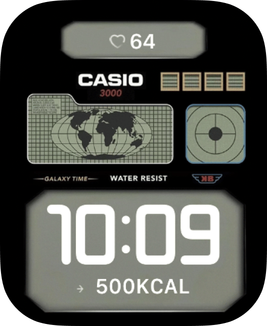 Retro Casio World Time