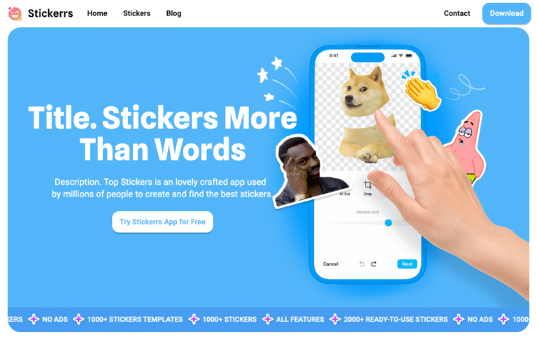 Collection of the 10 best sticker packs for messaging apps in 2024