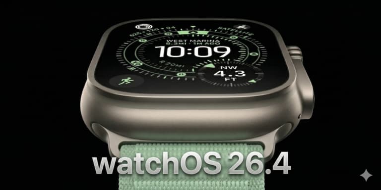 Apple Watch Ultra promo image for the watchOS 26.4 public release