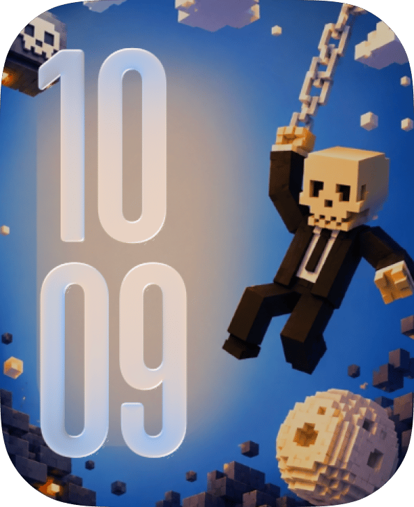 Skeleton Swing watch face preview for Apple Watch
