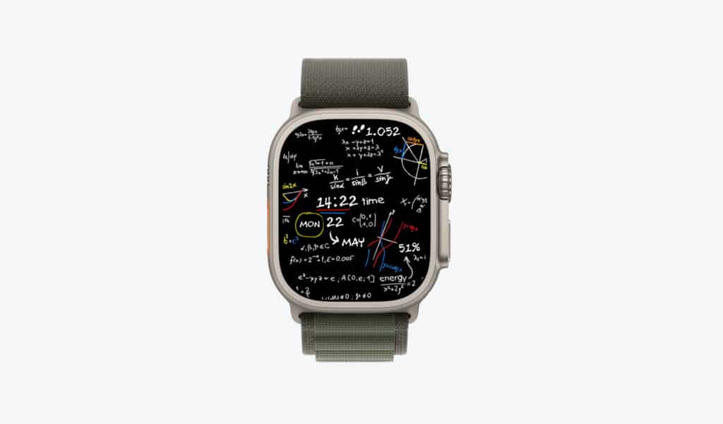 Math Scribble one of the most popular Clockolgy Watch Faces