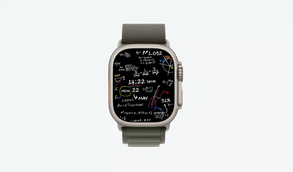 Math Scribble one of the most popular Clockolgy Watch Faces