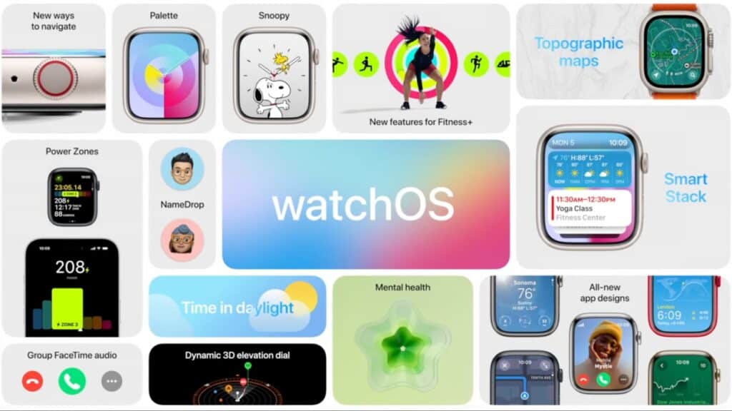 The Apple watchOS 10 will include “glanceable information,” fitness updates, and new watch faces.