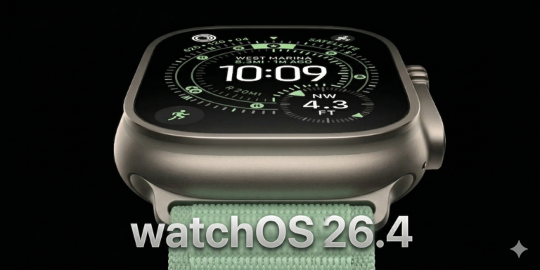 Apple Watch Ultra promo image for the watchOS 26.4 public release